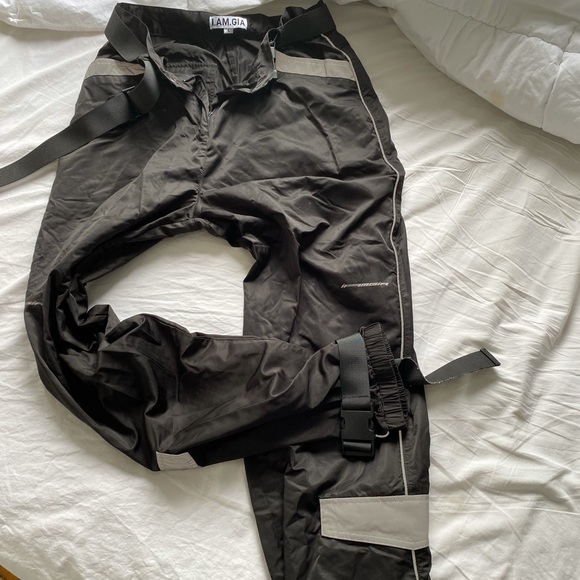 I. AM. GIA. Wide leg pant with a buckle bottom - Picture 1 of 6